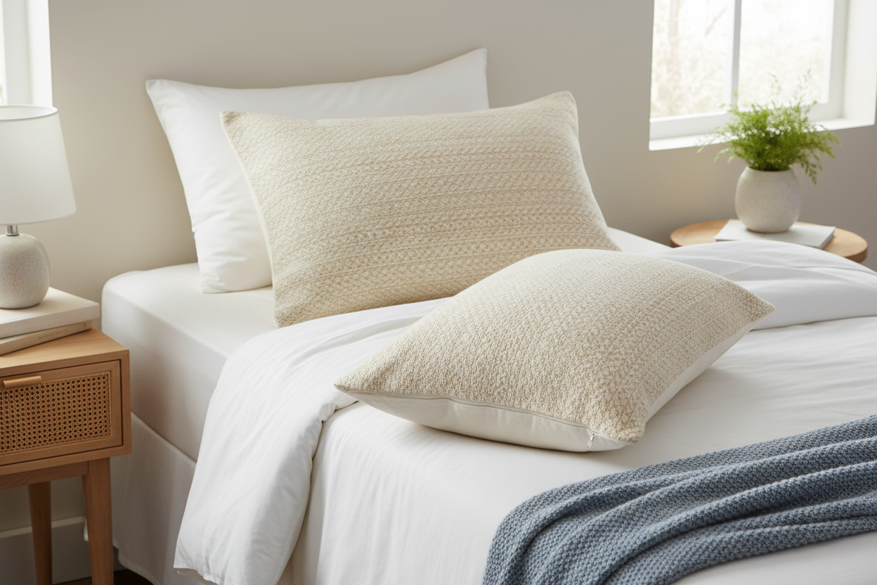 2x Pillow Cover Twin Size Bed