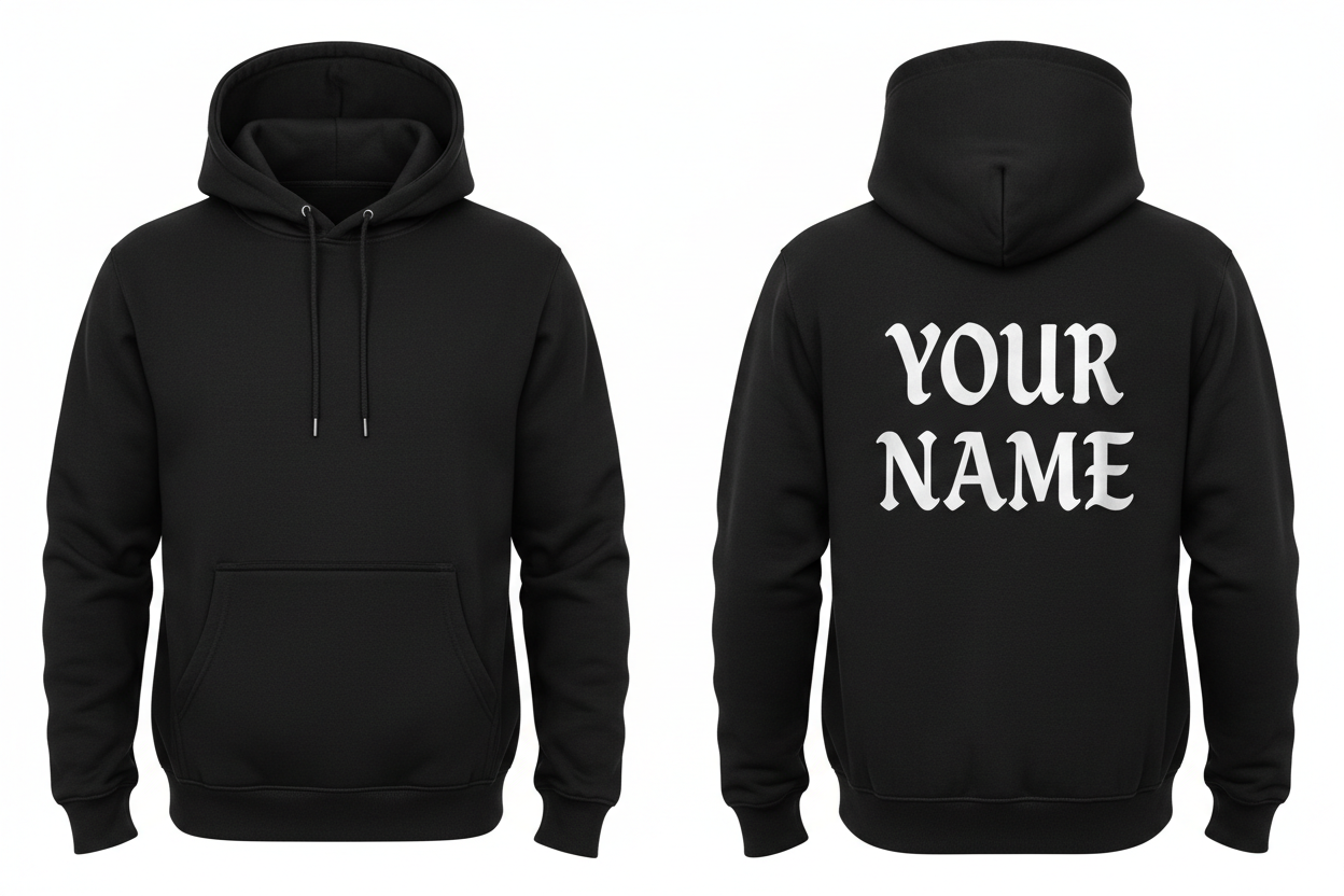 Print Your Name Hoodies Custom Made